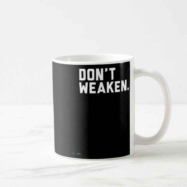Don't Weaken  Kaffemugg (Höger)