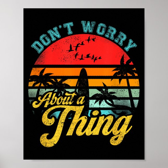 Don't Worry About A Thing Jamaican Rasta Reggae Fu Poster (Framsidan)