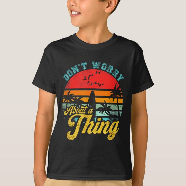 Don't Worry About A Thing Jamaican Rasta Reggae Fu T Shirt (Framsida)
