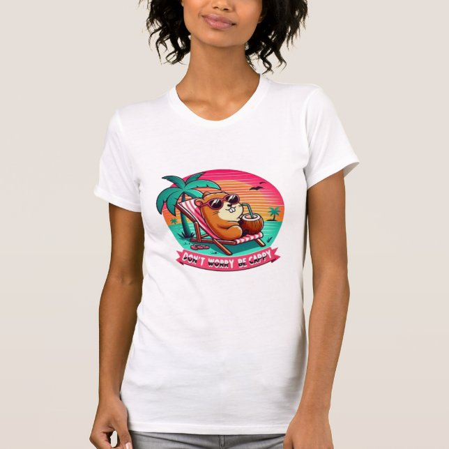 Don't Worry Be Cappy T Shirt (Framsida)