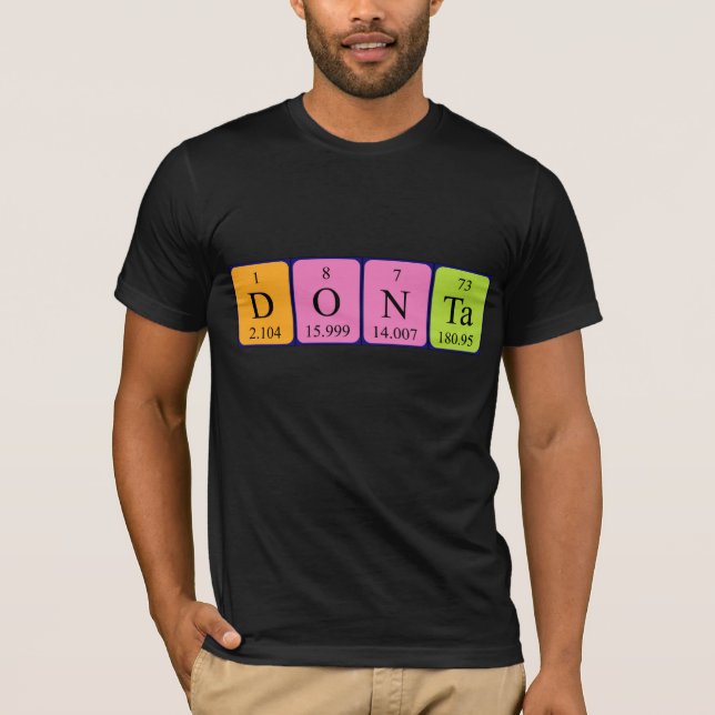 Donta Periodisk skjorta bord namn T-shirt (Framsida)