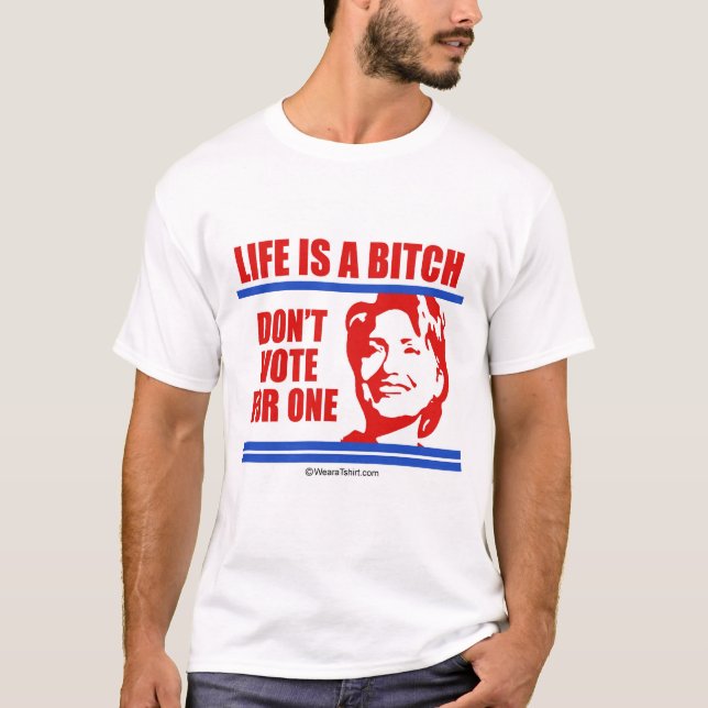 dontvotebit t shirt (Framsida)