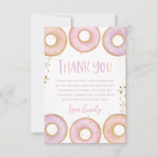 Donut 1:a födelsedag - tack för ditt kort - Lila f
