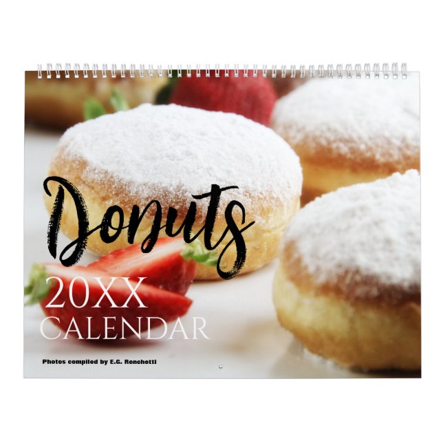 Donut 2025 Wall Calendar Gift Dougnnut Kalender (Omslag)