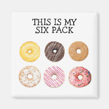 Donut 6-pack magnet