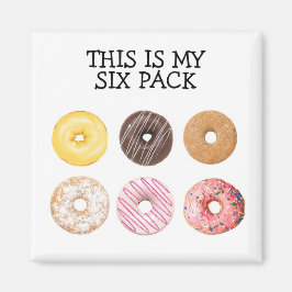 Donut 6-pack magnet