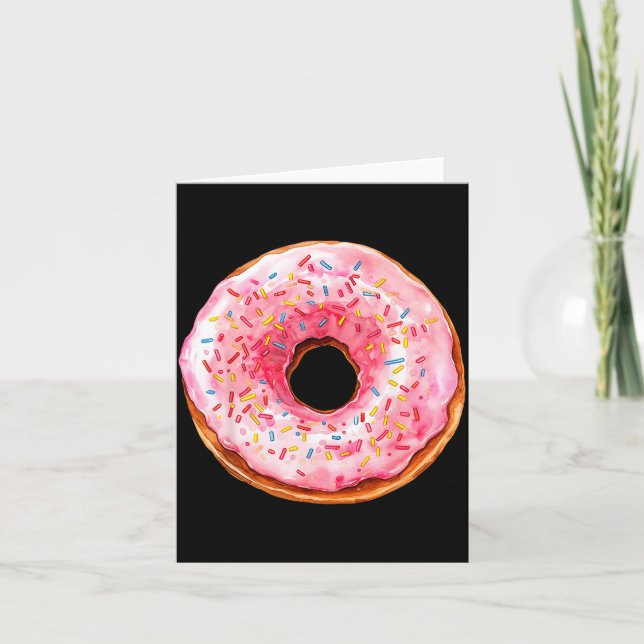 Donut Adult Kids Men Women Doughnut Costume  Kort (Framsida)