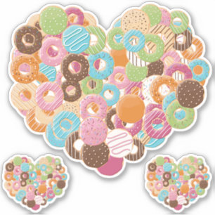 Donut Älskare Klistermärken