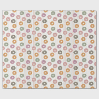 Donut Älskare Mönster - Pastel Sprinkles & Rand Presentpapper