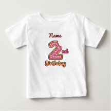 Donut Baby 2:a födelsedag t-shirt