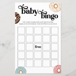 Donut Baby Bingo Game Flygblad