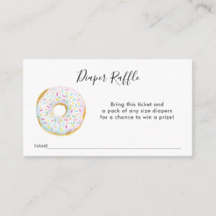 Donut Baby Diaper Raffle Biljett Tilläggskort