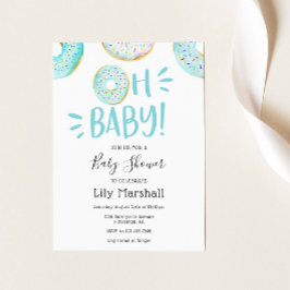 Donut Baby Shower Inbjudningar