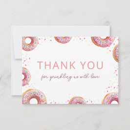 Donut Baby Sprinkle Girl Tack Kort
