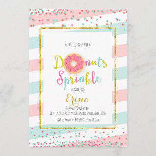 Donut Baby Sprinkle-inbjudan Inbjudningar