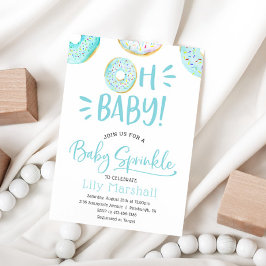 Donut Baby Sprinkle Inbjudningar
