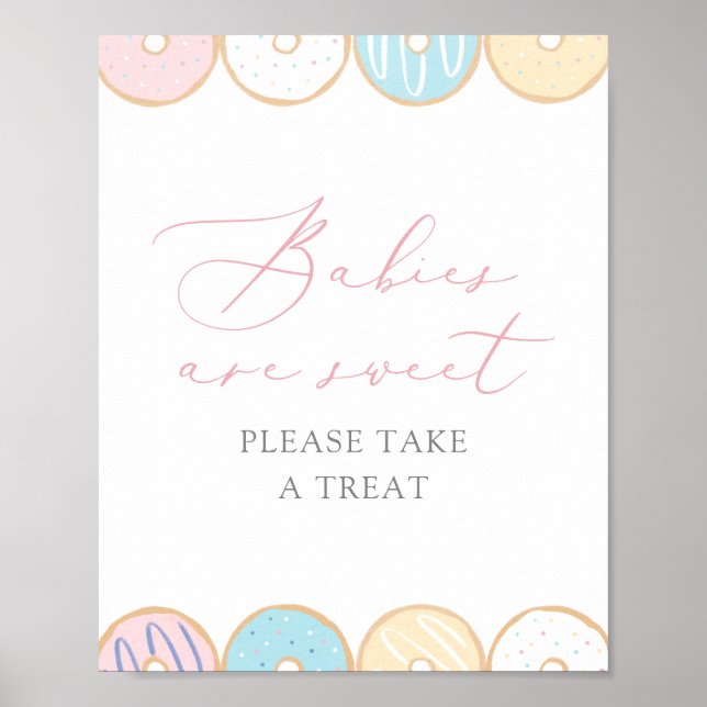 Donut Baby Sprinkle Spädbarn är Sweet Ta ett fördr Poster (Framsidan)