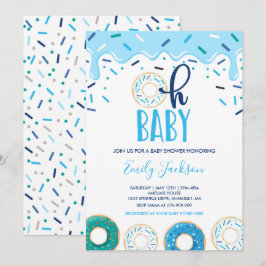 Donut Babyskons inbjudan Åh Baby Donut Shower