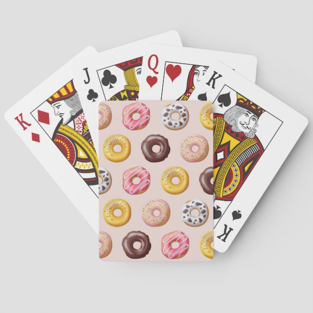 Donut Bakery Shop Mönster Casinokort (Baksidan)