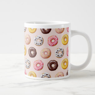 Donut Bakery Shop Mönster Jumbo Mugg