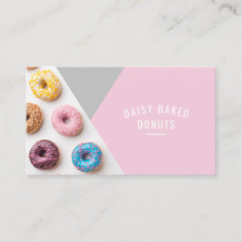 Donut Bakery Sweets Chef Desserts Affärskort Visitkort