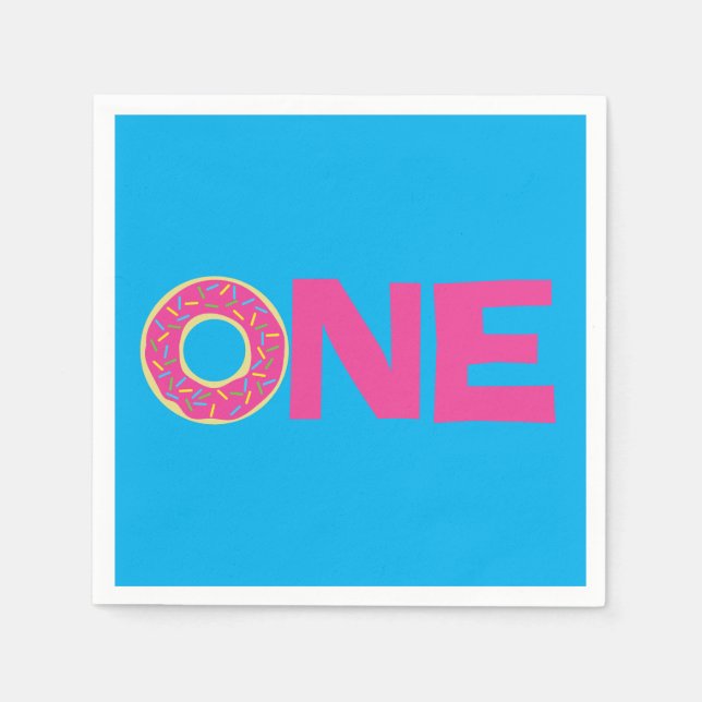 Donut Barns födelsedag Party Pappersservett (Framsidan)