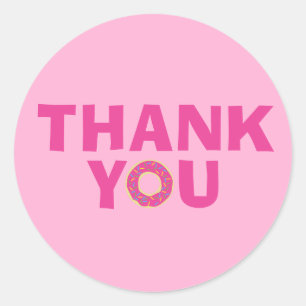 Donut Barns födelsedag Party Runt Klistermärke