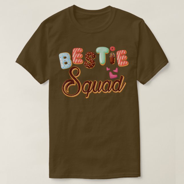 Donut Bestie Squad Matching Friend Crew Funny Donu T Shirt (Design framsida)
