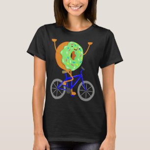 Donut Bike Hjul Cycle Cyclist Food Cycling Th T Shirt