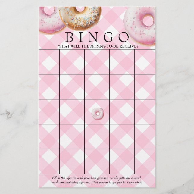 Donut | Bingo | Spel för babyskor (Framsida)