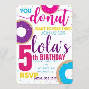DONUT BIRTHDAY INBJUDAN