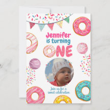 Donut Birthday Photo Investiget Sweet ONE