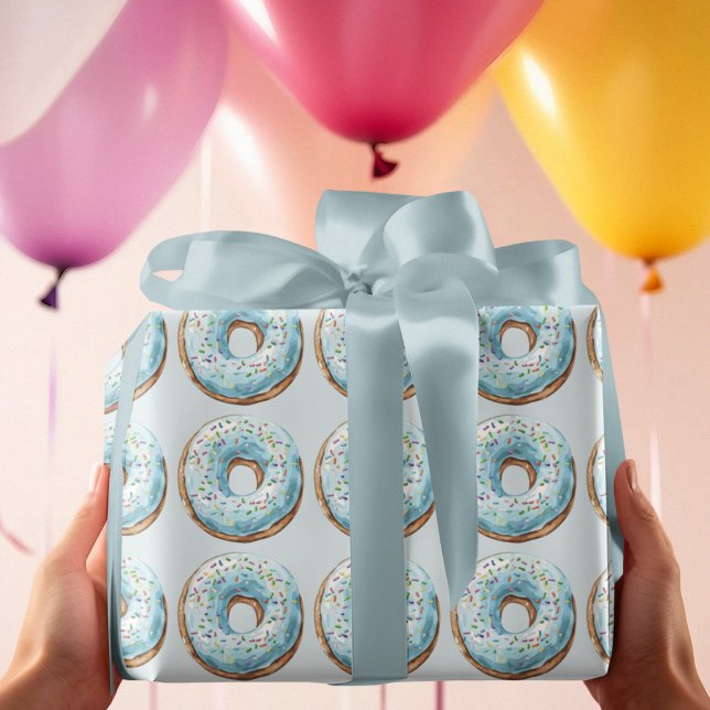 Donut Birthday Wrapping Paper | Sweet Donut Party  Presentpapper (Skapare uppladdad)