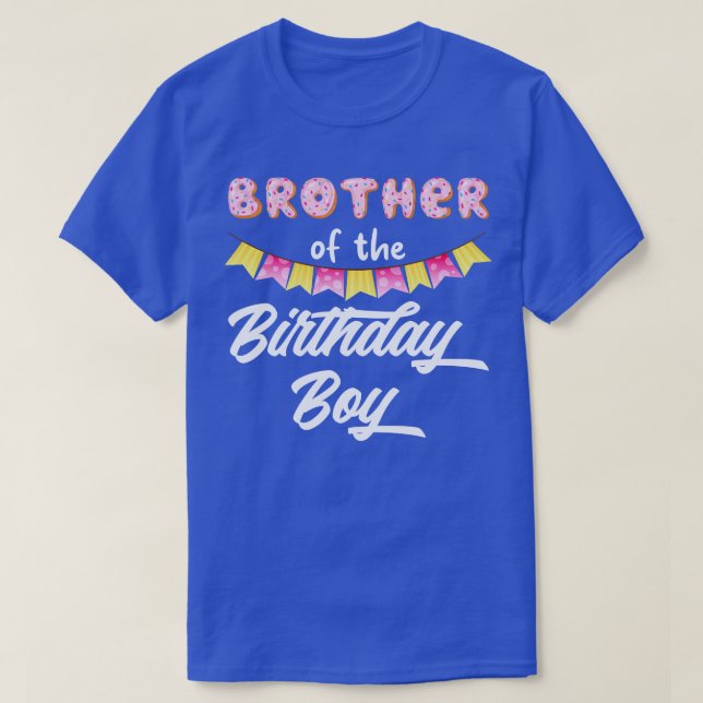 Donut Brother of the Birthday Boy T Shirt (Design framsida)