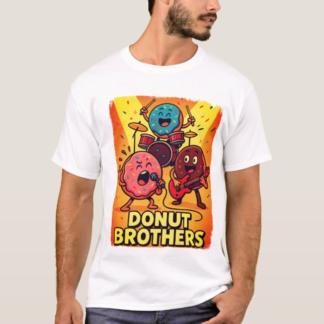 Donut Brothers Sten Band T Shirt (Framsida)