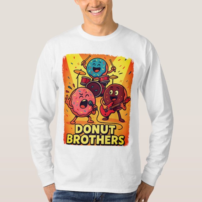 Donut Brothers Sten Band T Shirt (Framsida)
