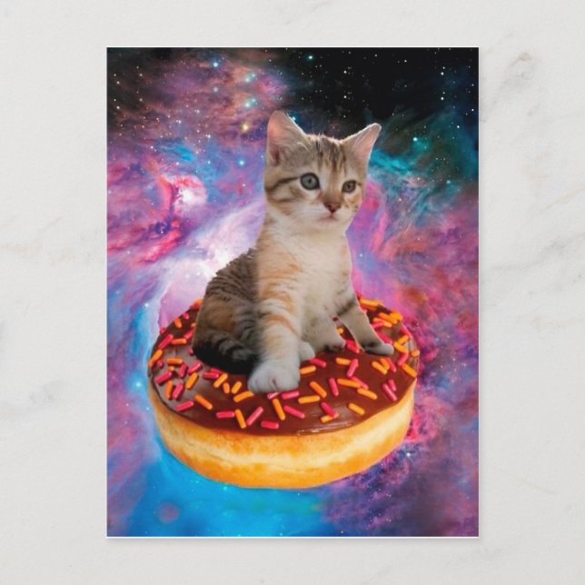 Donut Cat - Donut älskare Vykort (Framsida)