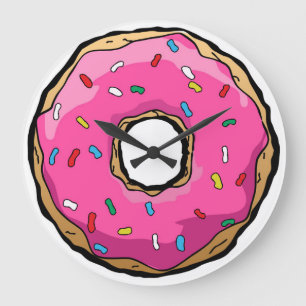 Donut Clock Stor Klocka