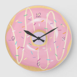 Donut Clock Stor Klocka