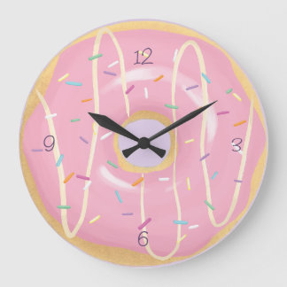 Donut Clock Stor Klocka