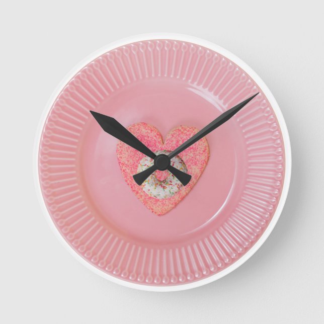 Donut design, round wall clock  rund klocka (Framsida)