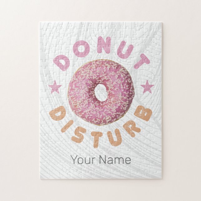 Donut Disturb Chill och Snack Funny Sweet Tooth Pussel (Vertikal)