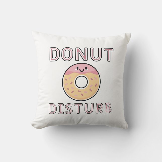 Donut Disturb Kudde (Framsida)