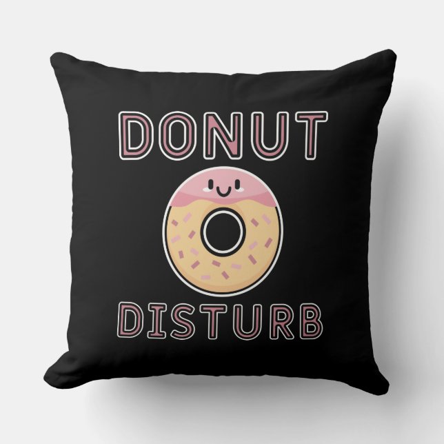 Donut Disturb Kudde (Framsida)