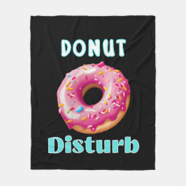 Donut Disturb roligt Fleecefilt
