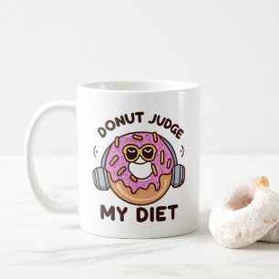 Donut domare My Diet - Funny Humor Kaffemugg