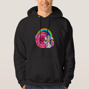Donut Doughnut Food Baking Pastries Unicorn Hoodie