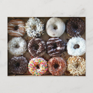 Donut Dozen Birthday Vykort