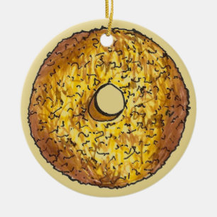 Donut Dozen Butternut Crunch Doughnut Pastry Julgransprydnad Keramik