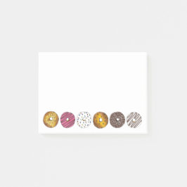 Donut Dozen Doughnut Breakfast Junk Food Foodie Post-it Block